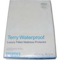 Single Terry Towelling Waterproof Mattress Cover Protector